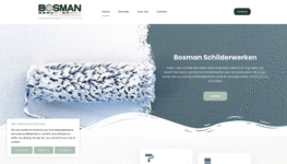 Een website gemaakt voor mijn portfolio Keller SEO voor Bosman Schilderwerken.