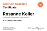 AI PR Toolkit Crash Course certificaat van Keller SEO {{brizy_dc_image_alt imageSrc=