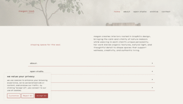 Een website gemaakt voor mijn portfolio Keller SEO voor Megan Izod.