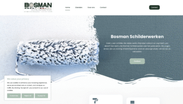 Een website gemaakt voor mijn portfolio Keller SEO voor Bosman Schilderwerken.