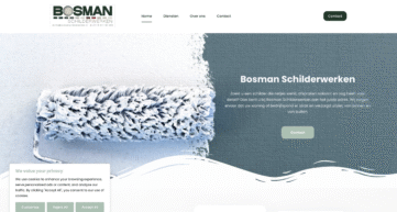 Een website gemaakt voor mijn portfolio Keller SEO voor Bosman Schilderwerken.